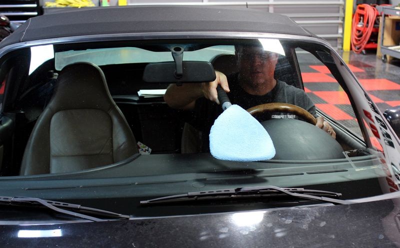 How to remove Smokers Film off inside of windshield Mike Phillips