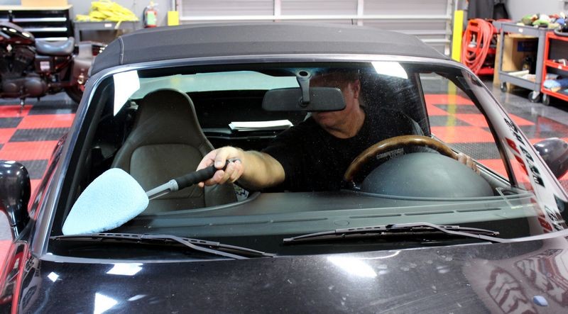 How to remove Smokers Film off inside of windshield Mike Phillips