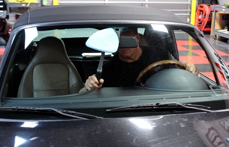 How to remove Smokers Film off inside of windshield Mike Phillips