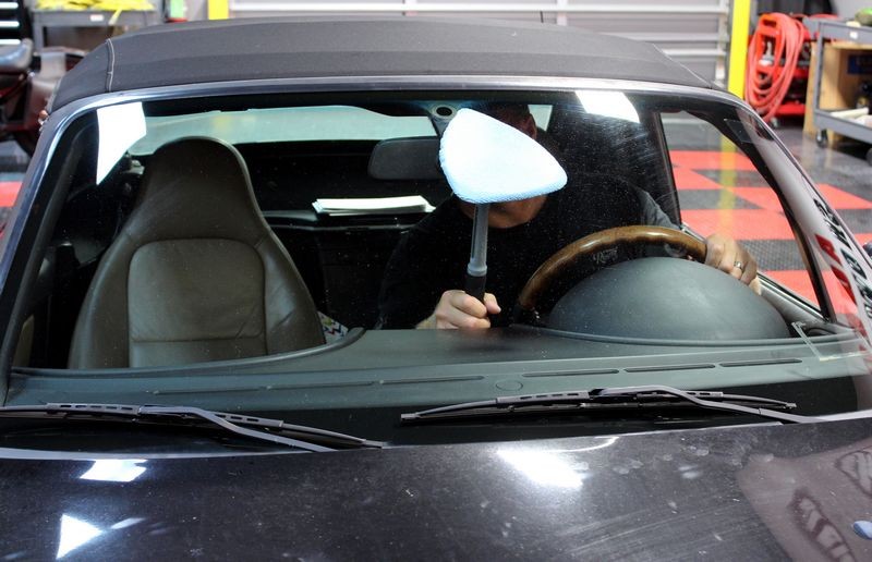 How to remove Smokers Film off inside of windshield Mike Phillips