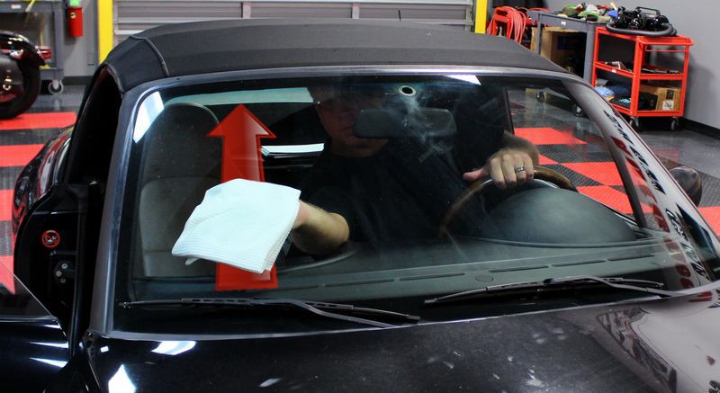 How to remove Smokers Film off inside of windshield Mike Phillips