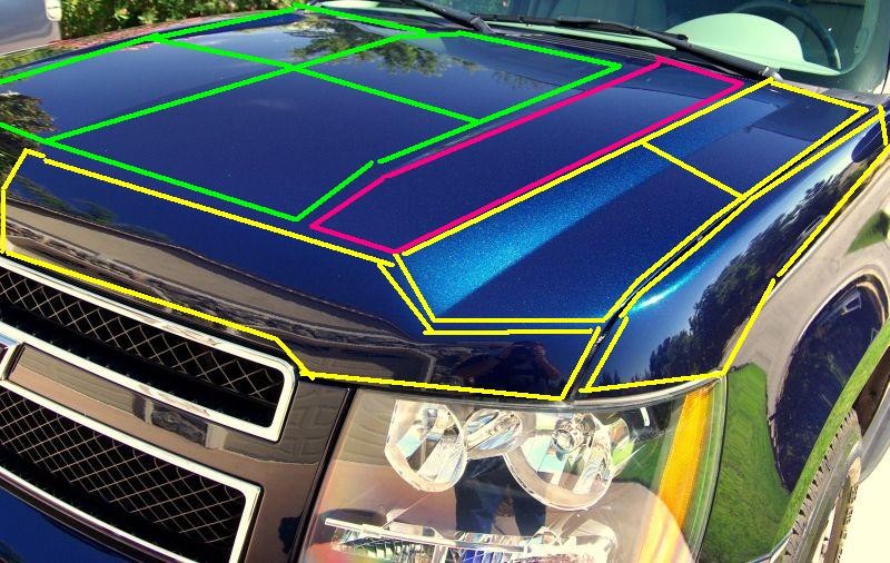 How to section a Chevy Truck Hood