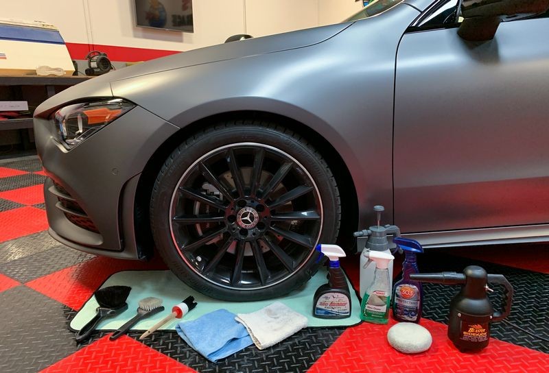 How to wash wheels and tires INSIDE without a water hose by Mike Phillips
