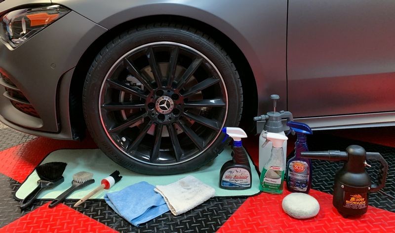 How to wash wheels and tires INSIDE without a water hose by Mike Phillips