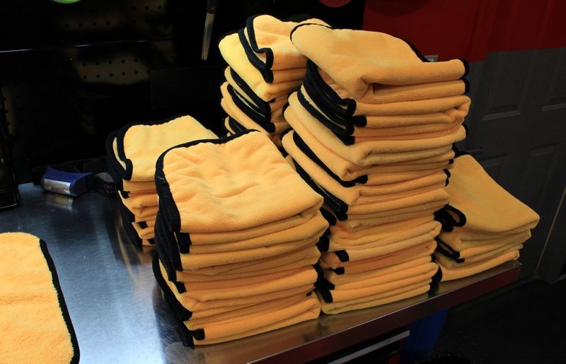 Inspect your microfiber towels when detailing cars
