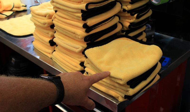Inspect your microfiber towels when detailing cars