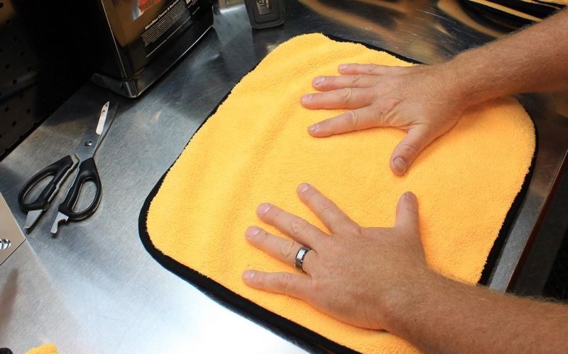Inspect your microfiber towels when detailing cars