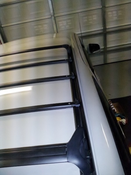 Installed Finished Product - roof rack