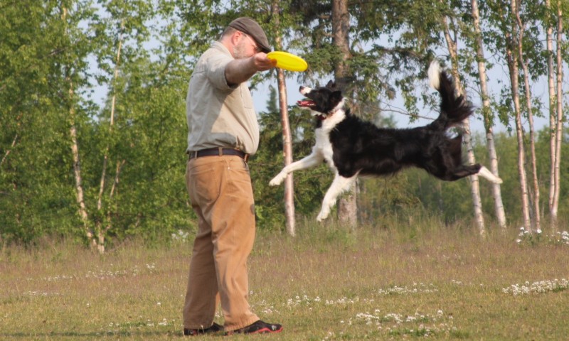 Izzy airborne