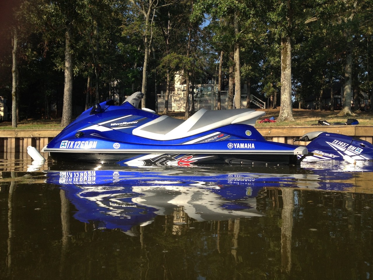 Jet Ski's chillin at the lake house