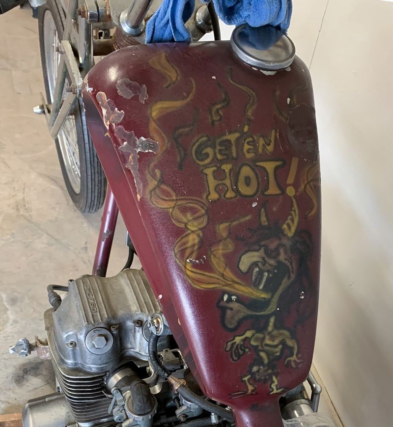 John Quade Honda CB750 Chopper The Black Widows Clint Eastwood