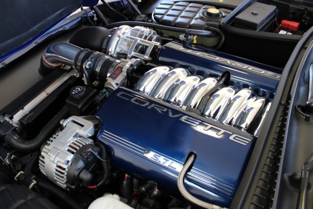 Le Mans Blue C5 Corvette Engine Pinnacle SSII