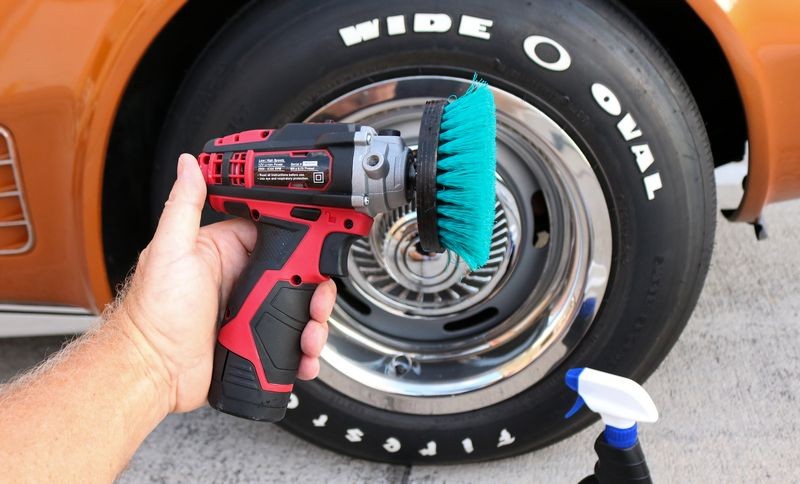 Machine Tire Scrubbing by Mike Phillips at Autogeek