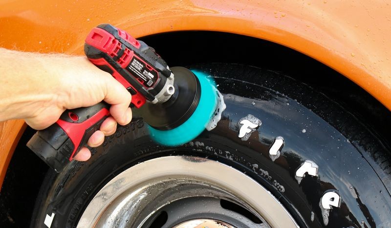 Machine Tire Scrubbing by Mike Phillips at Autogeek
