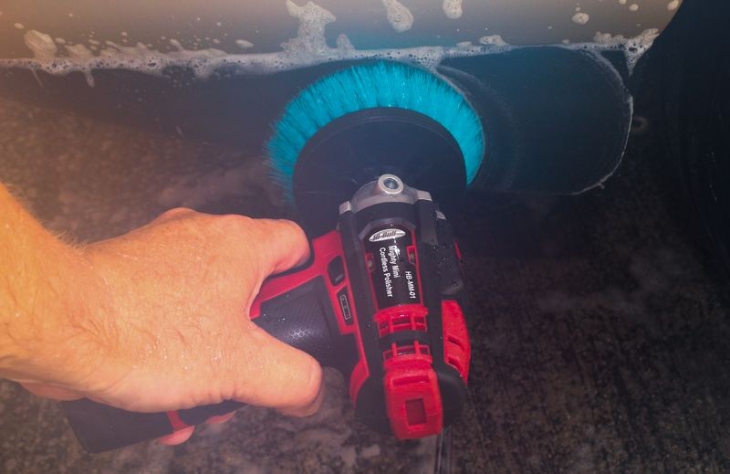 Machine Tire Scrubbing by Mike Phillips at Autogeek