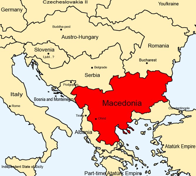 Map of Macedonia