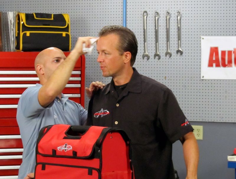 Matt Steele and Mike Phillips shooting TV Commercials for SPEED Channel