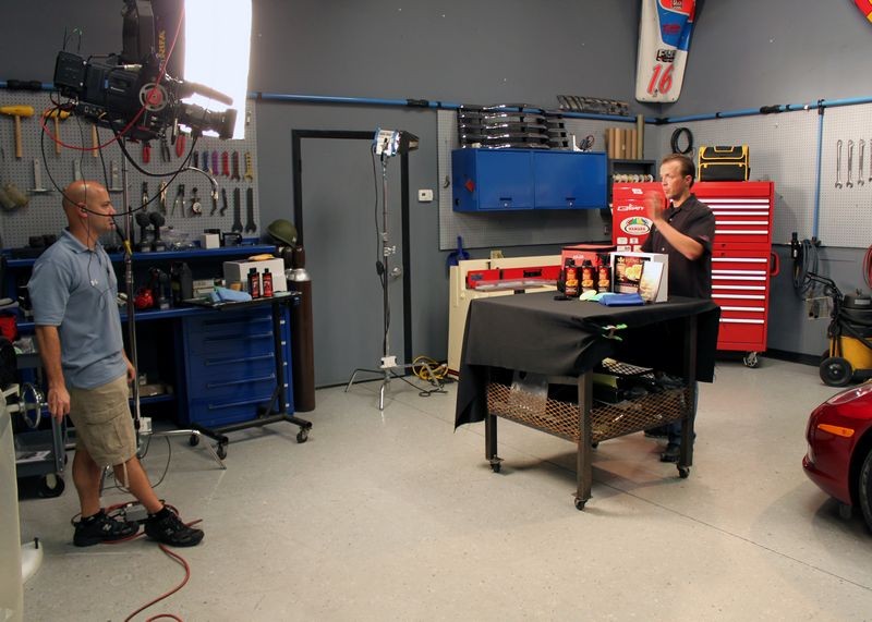 Matt Steele and Mike Phillips shooting TV Commercials for SPEED Channel