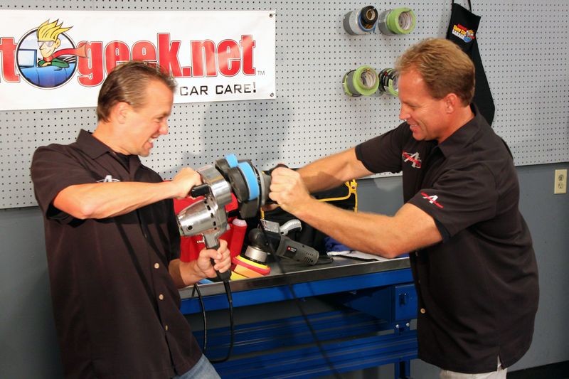 Matt Steele and Mike Phillips shooting TV Commercials for SPEED Channel