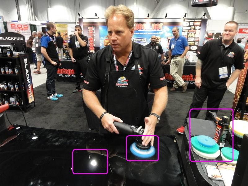 Mike Phillips demonstrating Rupes Duetto at SEMA 2013