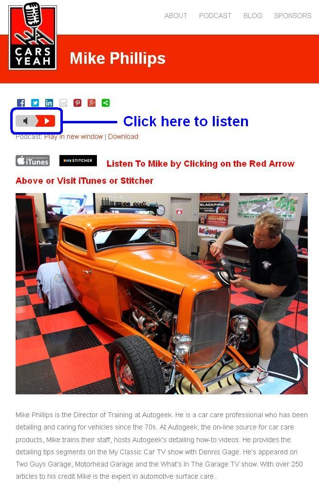 Mike Phillips interview with Mark Greene at CarsYeah.com