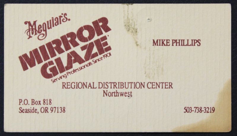 Mike Phillips Meguiars Rep Oregon Washington Idaho