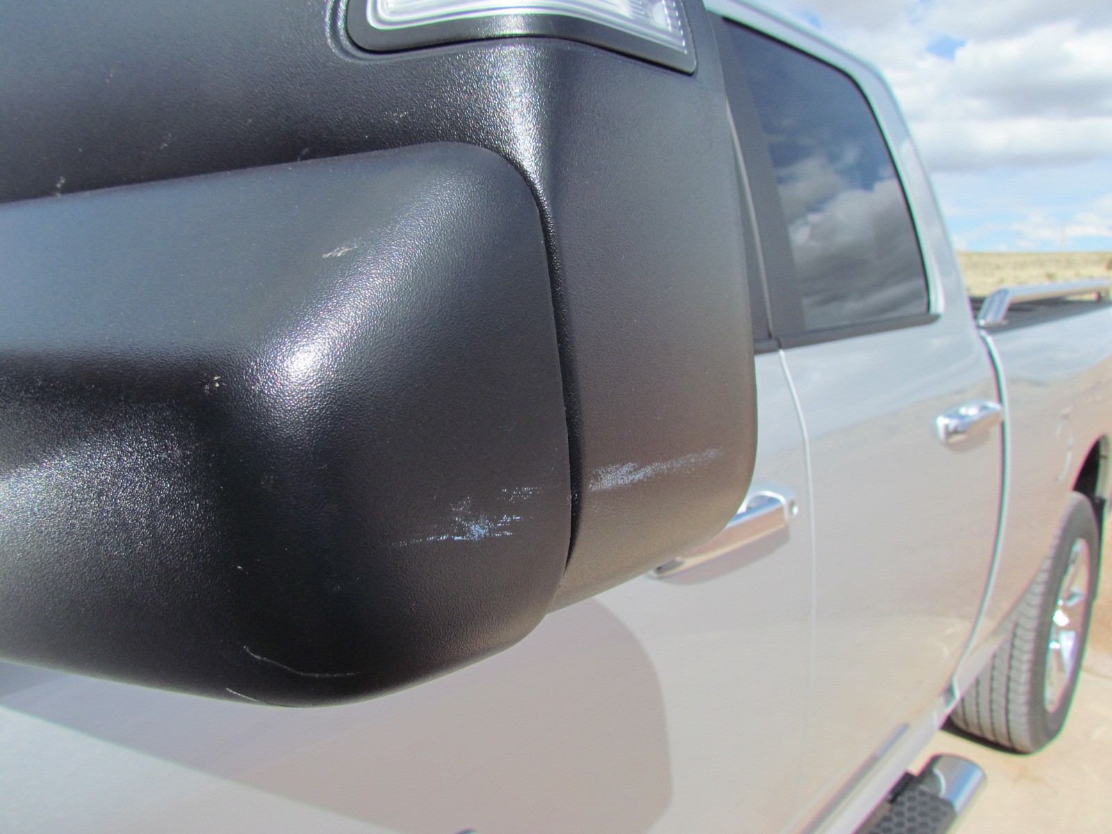 mirror damaged at dealership
