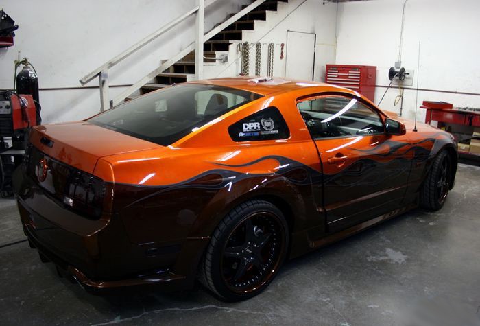 Mustangs Wetsanding by Mike Phillips