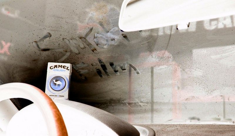 Negative Version How to remove Smokers Film off inside of windshield