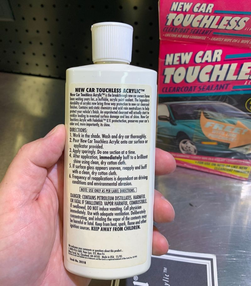 New Car Touchless Acrylic Clearcoat Sealant Mike Phillips