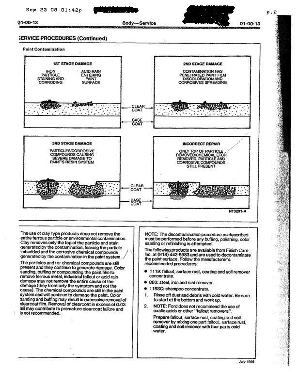OEM Policy- Paint Correction Procedures 1997