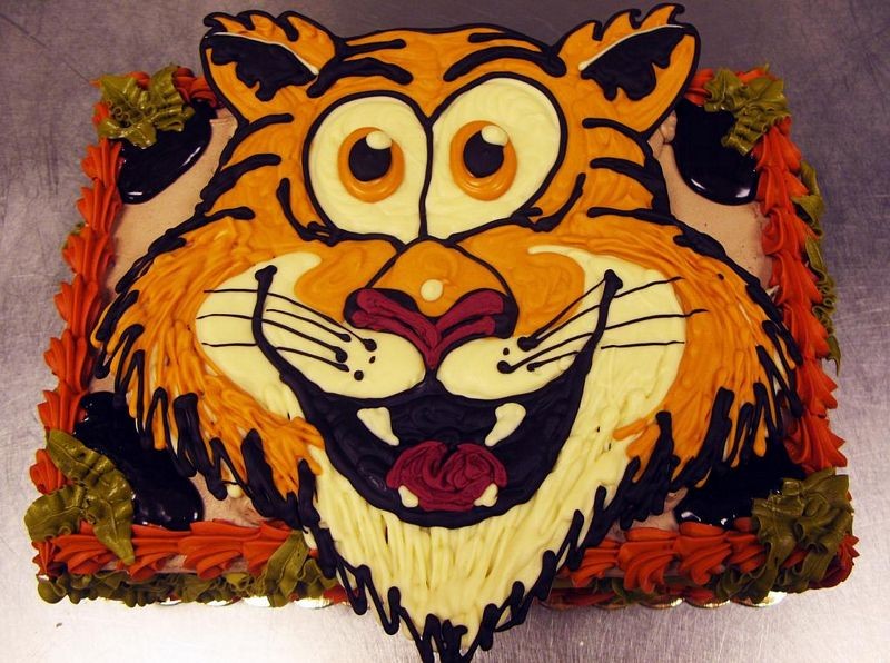 Old Tiger Birthday Cake