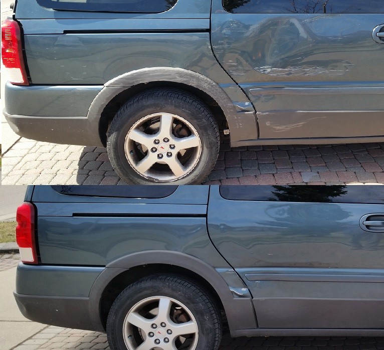 PDR and paint restoration on a Montana