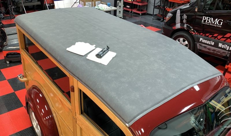 Pinnacle Black Label Leather Vinyl Coating 1937 Ford Woody