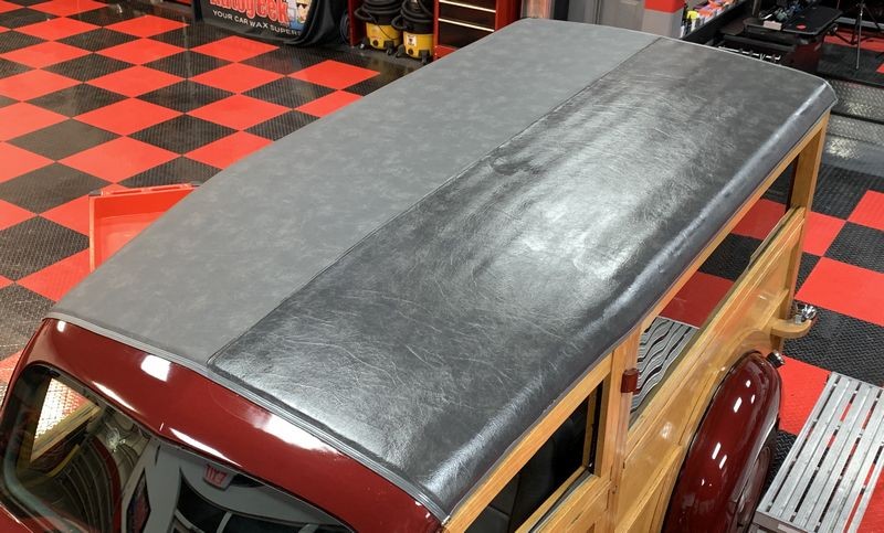 Pinnacle Black Label Leather Vinyl Coating 1937 Ford Woody