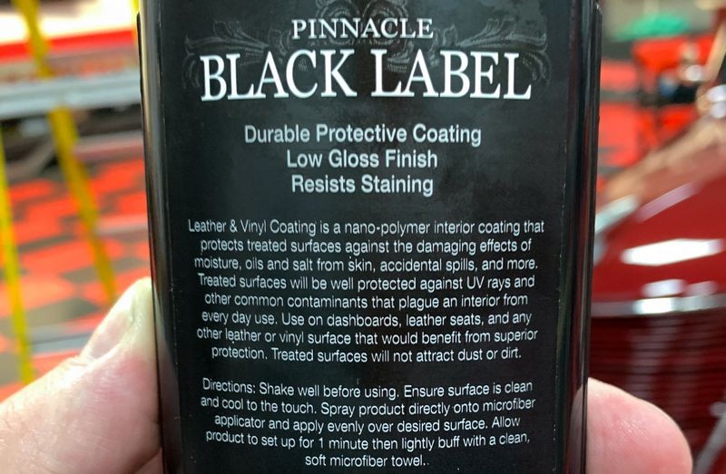 Pinnacle Black Label Leather Vinyl Coating 1937 Ford Woody