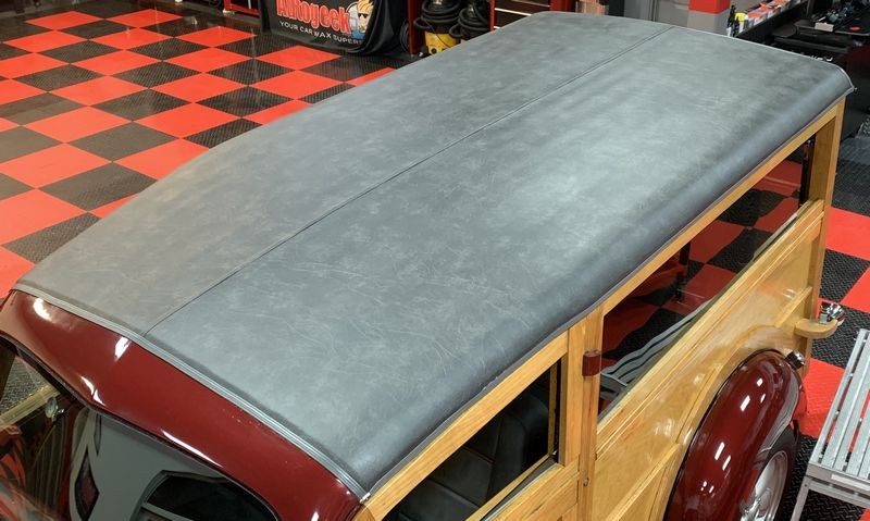 Pinnacle Black Label Leather Vinyl Coating 1937 Ford Woody