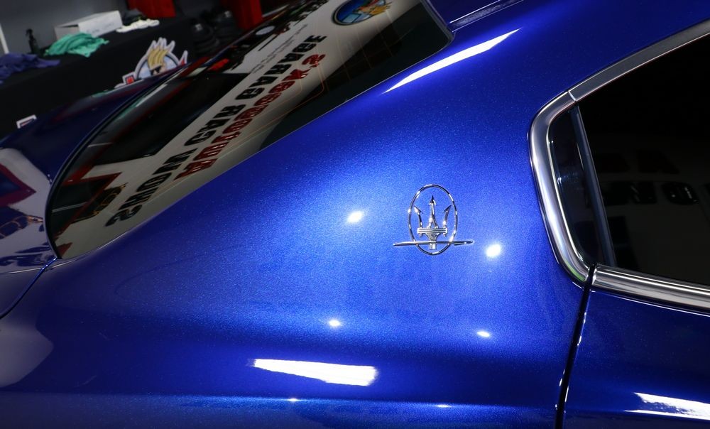 Pinnacle Black Label Paint Coating - Blue Maserati