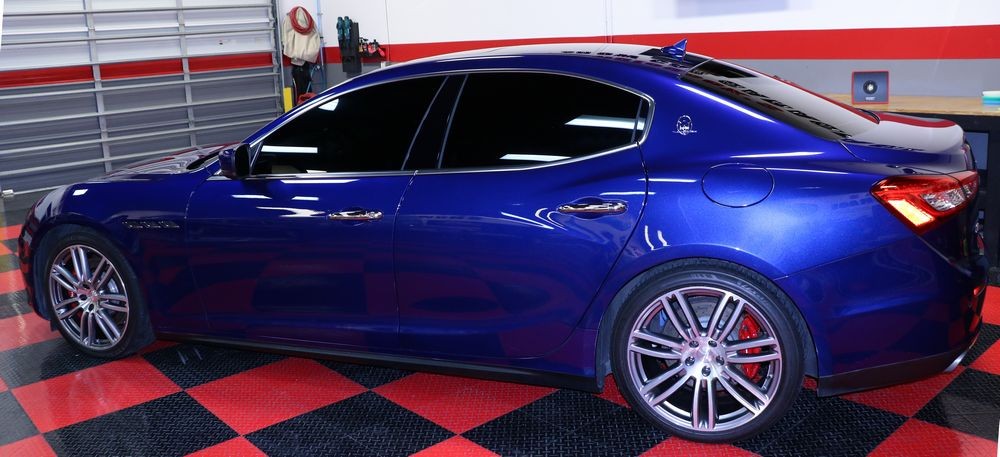 Pinnacle Black Label Paint Coating - Blue Maserati