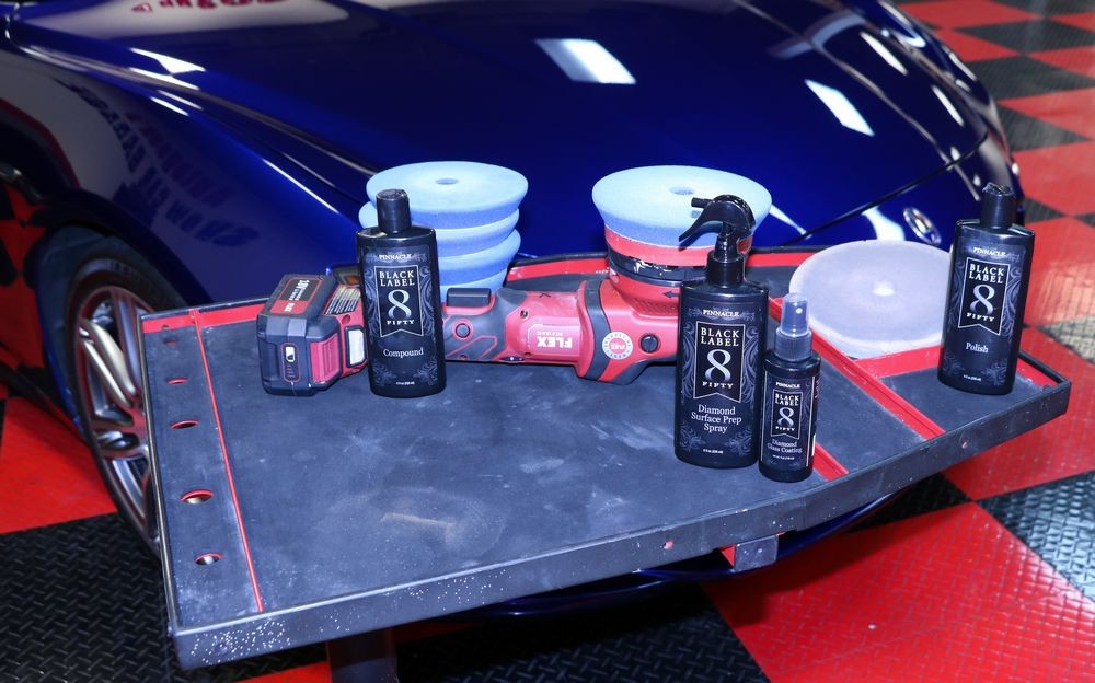 Pinnacle Black Label Paint Coating - Blue Maserati