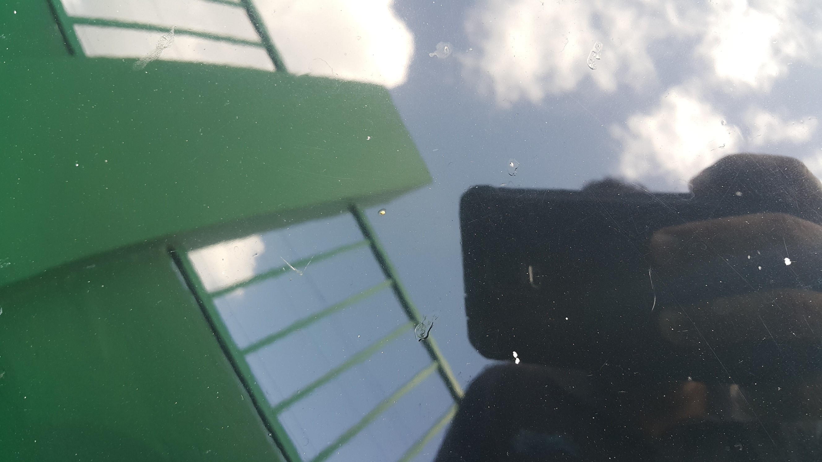 Pit marks and chips on bonnet