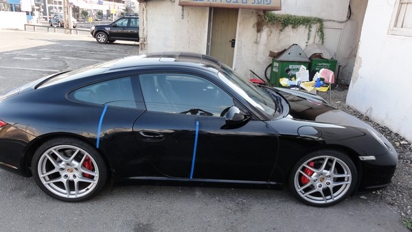 Porsche Carrera 911 polish, wax, detailing by Sharkpolitur TLV Israel