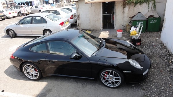 Porsche Carrera 911 polish, wax, detailing by Sharkpolitur TLV Israel