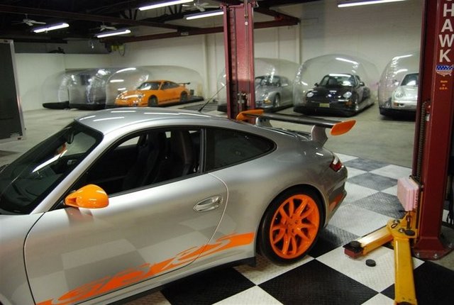 Porsches in a bubble 2