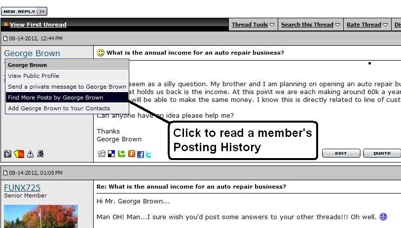 Posting History