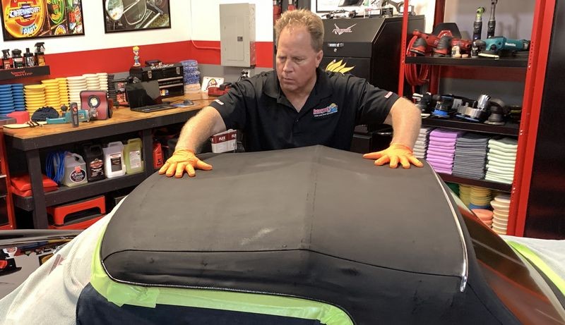 Protect Restore Canvas Cloth Convertible Top 1966 Ferrari Mike Phillips