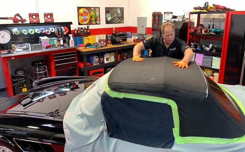 Protect Restore Canvas Cloth Convertible Top 1966 Ferrari Mike Phillips
