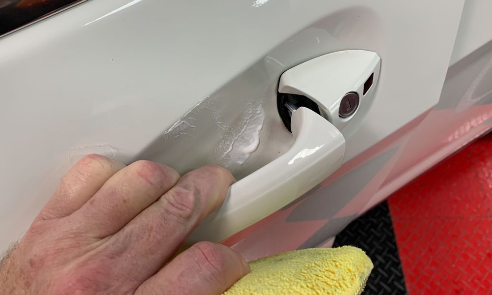 Remove Fingernail Scratches behind door handle