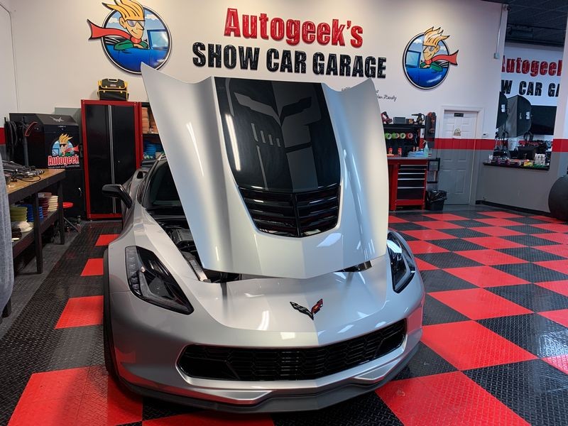 Remove swirls scratches by machine in Vinyl Stripes Decals Graphics Corvett