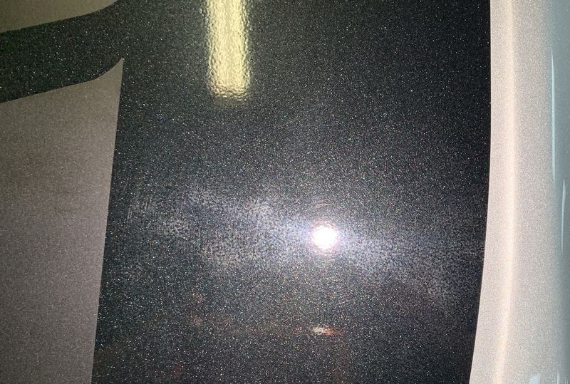 Remove swirls scratches by machine in Vinyl Stripes Decals Graphics Corvett